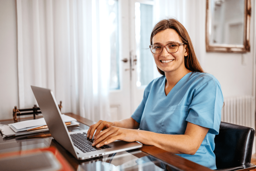 Nurse at desk